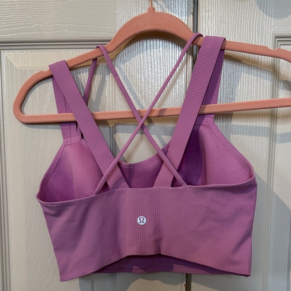 Lululemon like a cloud bra longline, Women's Purple Strappy Bralette - Picture 3 of 3